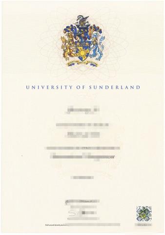 桑德兰大学毕业证制作 University of Sunderland Diploma