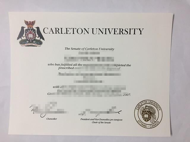 【加拿大学校】卡尔顿大学毕业证