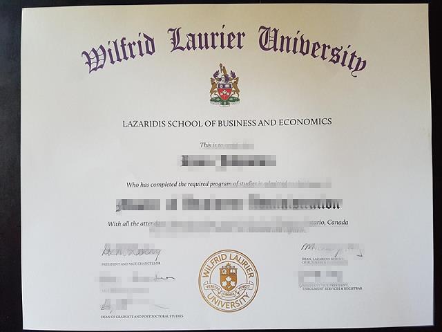 劳里埃大学毕业证制作 Wilfrid Laurier University Diploma