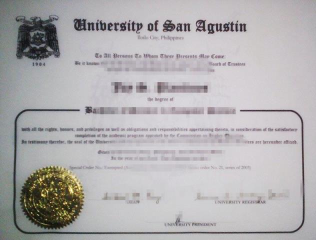 圣奥古斯丁学院毕业证制作 St. Augustine College Diploma