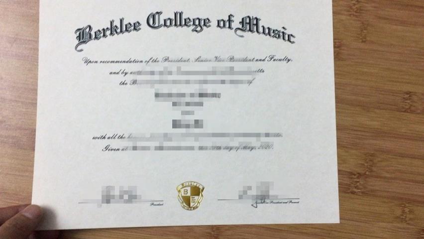 伯克利音乐学院毕业证制作 Berklee College of Music Diploma