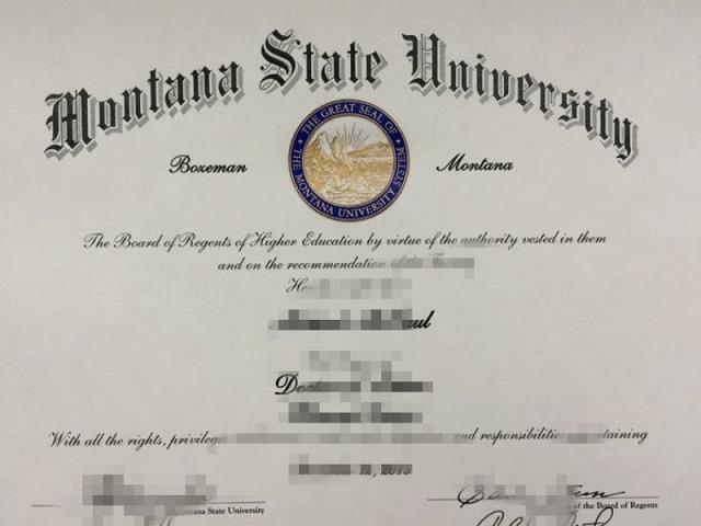 蒙大拿州立大学毕业证制作 Montana State University Diploma