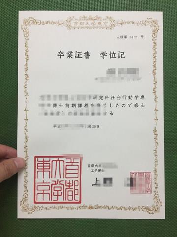 东京国际大学毕业学位成绩单书图片模板