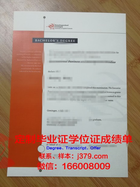 格罗宁根应用科学大学毕业证原版(格罗宁根汉斯应用科学大学)