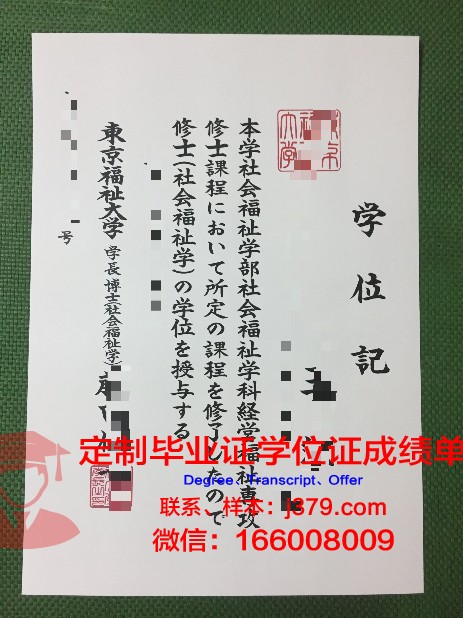 首都大学东京毕业证成绩单