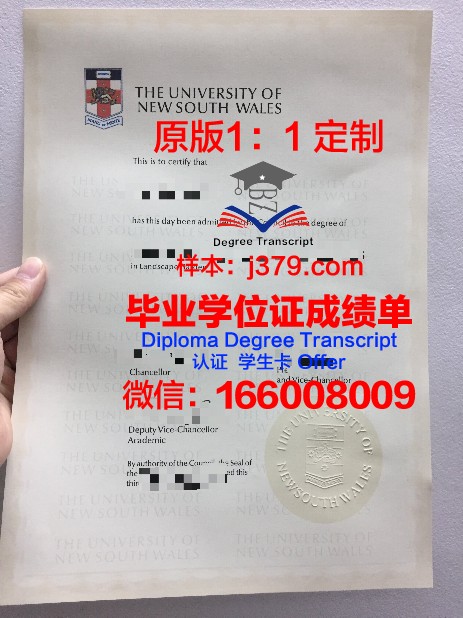 悉尼新南威尔士大学毕业证Diploma文凭