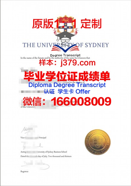 悉尼大学 diploma 毕业证