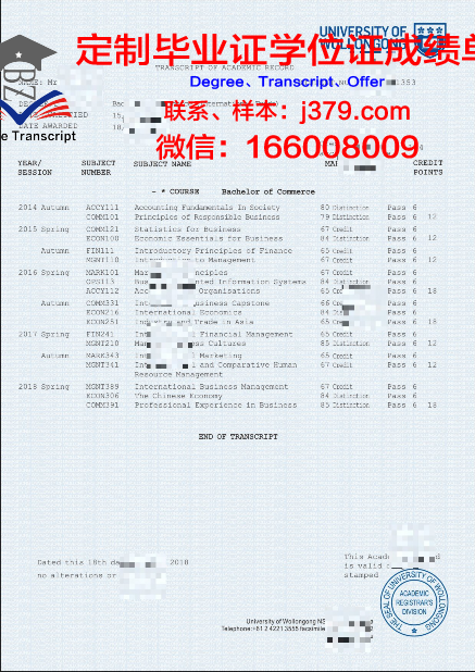 澳大利亚留学毕业证书样本(澳大利亚大学毕业证样本)