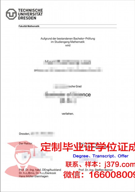 德累斯顿工程和经济应用技术大学毕业证壳子(德累斯顿工业大学建筑学怎么样)