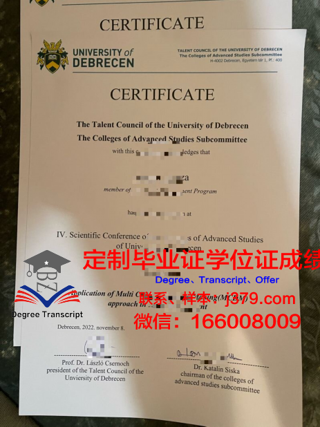 德布勒森大学毕业证原件(德布勒森大学相当于国内一本还是二本)