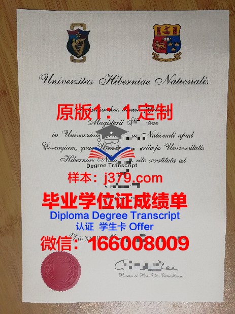 爱尔兰国立大学-高威毕业证高清图(爱尔兰高威理工学院)
