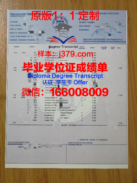 温哥华艺术学院毕业文凭