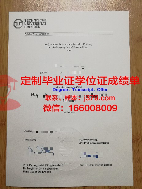 德累斯顿工业大学毕业证样本(德累斯顿工业大学留学经历)