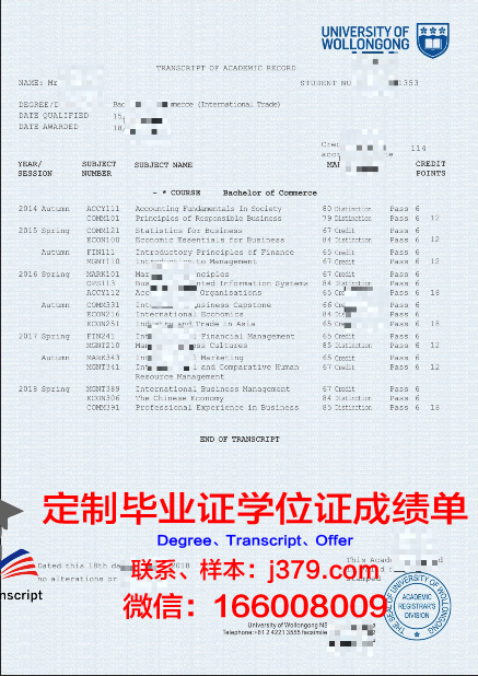 澳大利亚卧龙岗大学毕业证版本(澳大利亚卧龙岗大学世界排名第几)